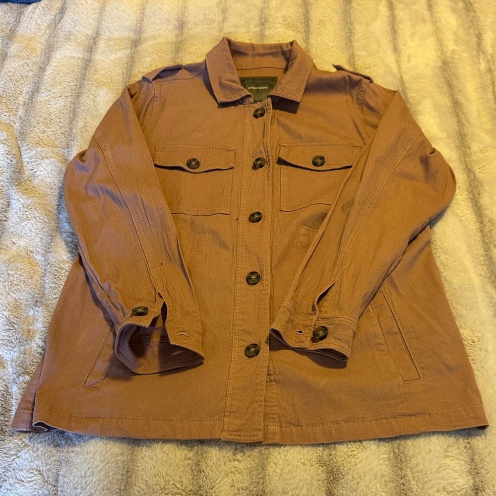 Maurices Dusty Rose Utility Jacket